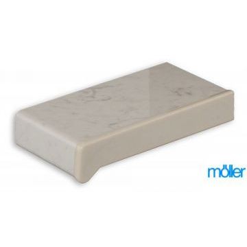 Подоконник "Muller" Каррара мрамор глянец 0.35см.х1м.