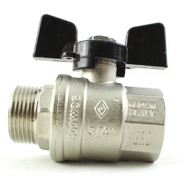 Кран BUGATTI (307) 3/4" г/ш бабочка