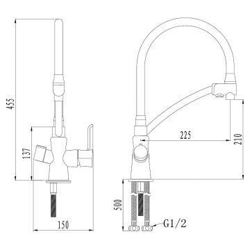 Смеситель Lemark Comfort LM3071C-Gray Схема