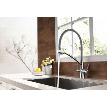 Смеситель Lemark Comfort LM3071C-Gray Вид на кухни