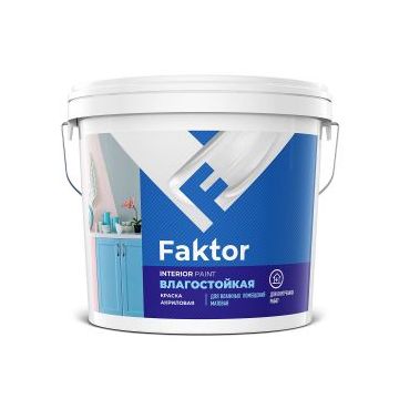 FAKTOR краска для стен и потолков водно-дисперсионная 13кг