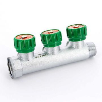 Коллектор FAR 1″x3/4″ на три выхода «евроконус» ВР-НР FK3822134 
