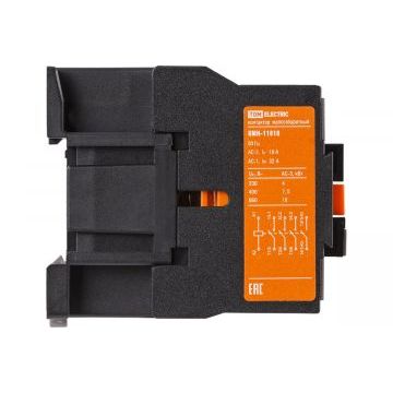 Контактор КМН-11810 18А 230В/АС3 1НО TDM Контактор КМН-11810 18А 230В/АС3 1НО TDM