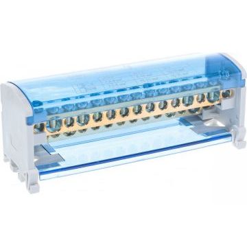 Шина на DIN-рейку в корпусе (кросс-модуль) ШНК 2х15 L+PEN IEK