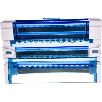 Шина на DIN-рейку в корпусе (кросс-модуль) ШНК 4х15 3L+PEN IEK