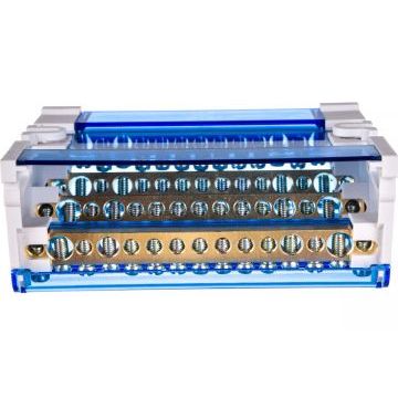 Шина на DIN-рейку в корпусе (кросс-модуль) ШНК 4х15 3L+PEN IEK