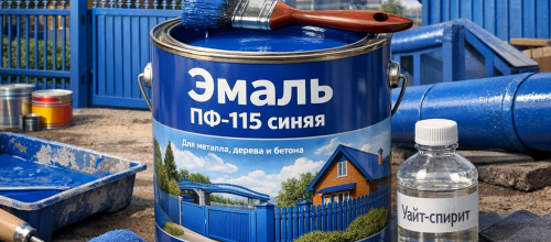 Эмаль ПФ-115 синяя Эмаль ПФ-115 синяя