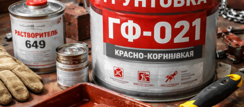 Грунтовка ГФ-021 красно-коричневая Грунтовка ГФ-021 красно-коричневая